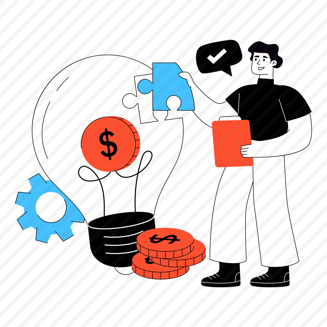 Investment Idea, Creative Idea, Innovation, Bright Idea, Financial Solution preview