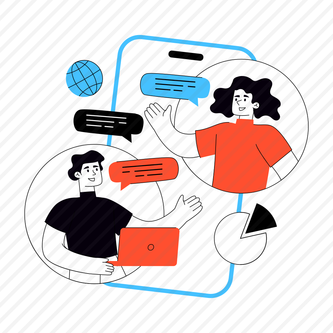 Online Chatting, Online Message, Online Communication, Online Conversation, Online Discussion preview