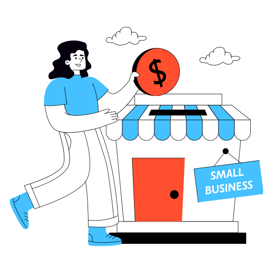 Small Business Investment, Business Funding, Business Expenditure, Business Speculation, Business Contribution illustration