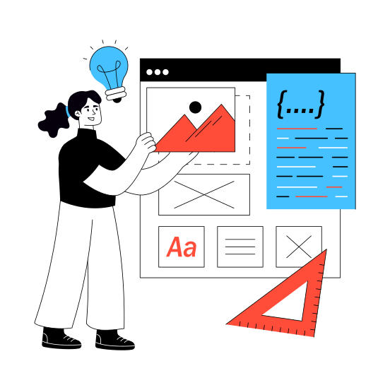 Web Design, Website Design, Web Landscape, Design New Website, Webpage illustration