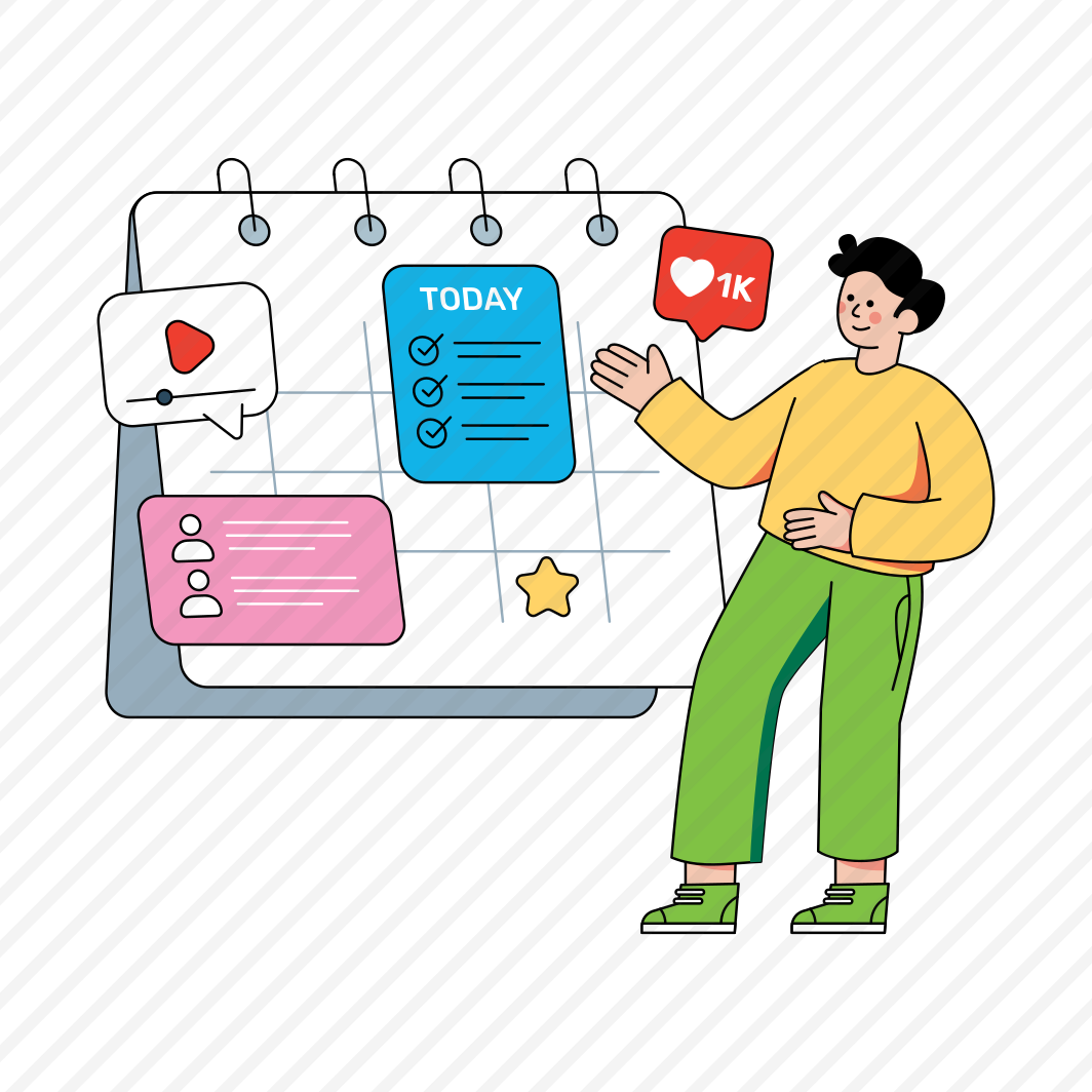 Content Schedule, Content Plan, Calendar, Daybook, Datebook, preview
