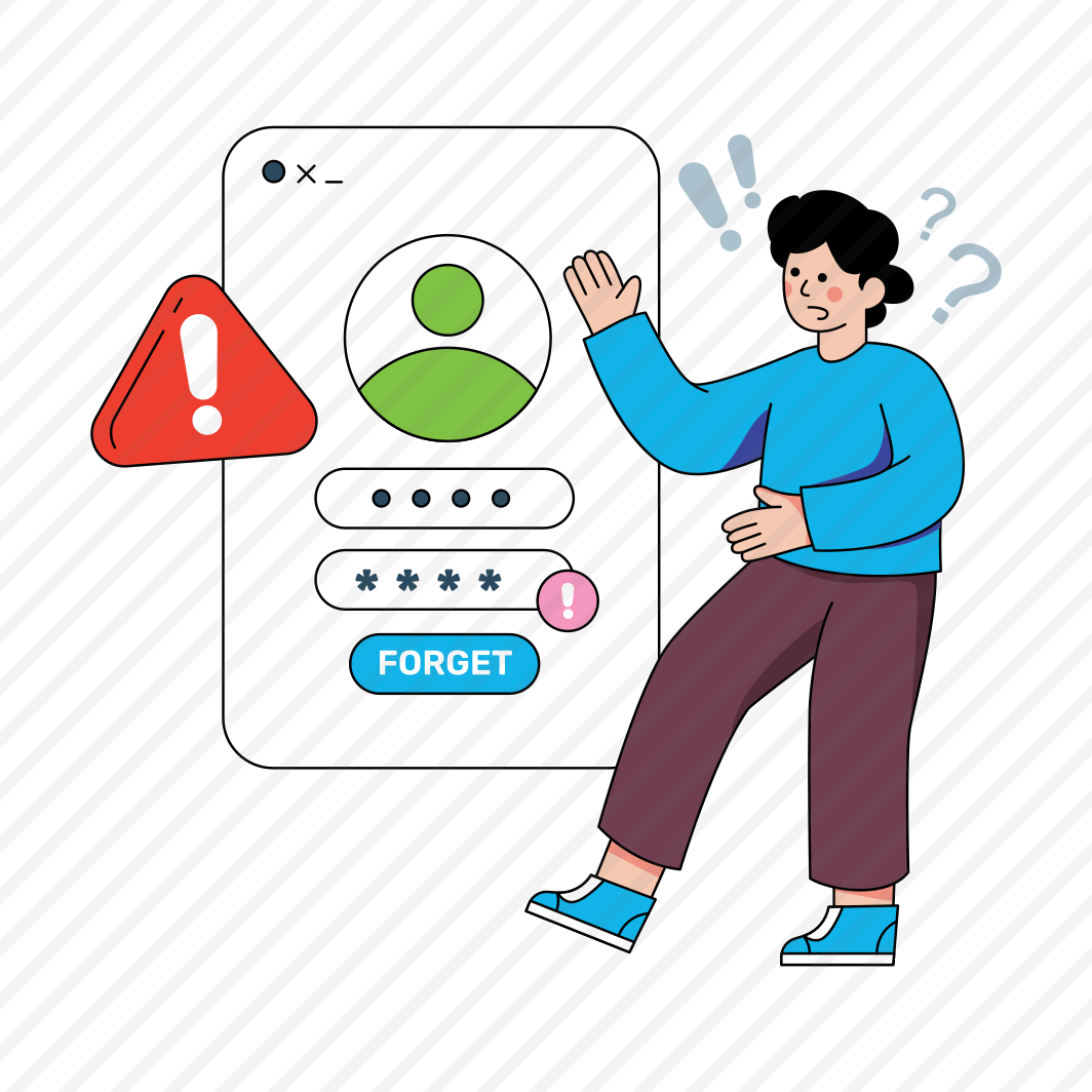 Forgot Login Password, Forgot Login Passcode, Profile Password, Login Error, Sign In Error , preview