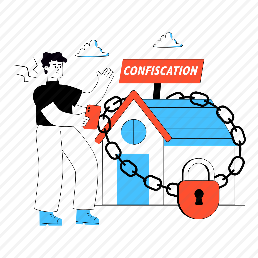 Confiscation Home, Confiscation House, Confiscation Property, Seize Property, Sealed Property, preview