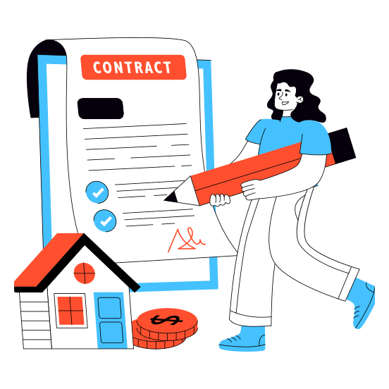 Contract Paper, Agreement, Deal, Signature, Paper Page, illustration