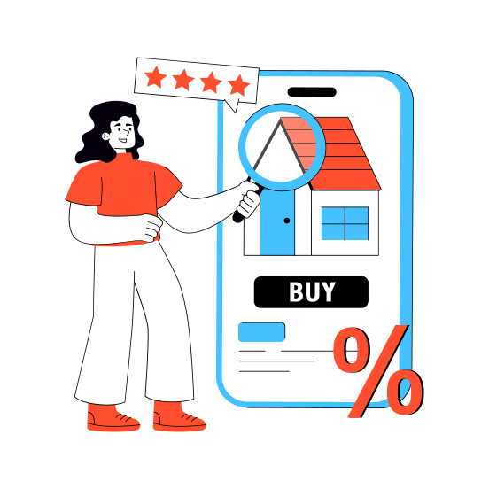 Home Payment, House Payment, Property Payment, Real Estate Payment, Buy Home Online illustration