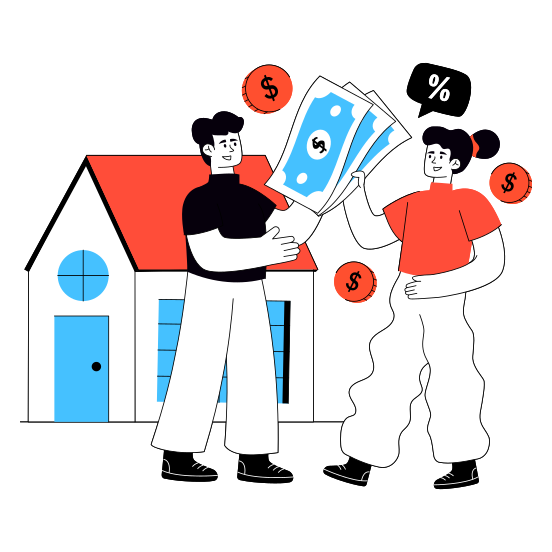 Home Payment, House Payment, Property Payment, Real Estate Payment, Cash Payment,icons illustration