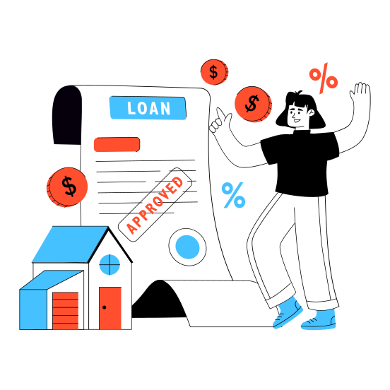 Loan Approved, Loan Document, Property Loan, Loan Archive, Home Loan, illustration