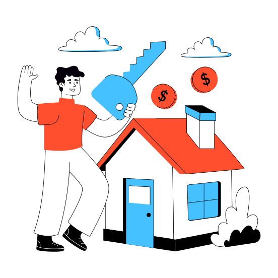 Ownership, Key, Access, Home Key, House Key illustration