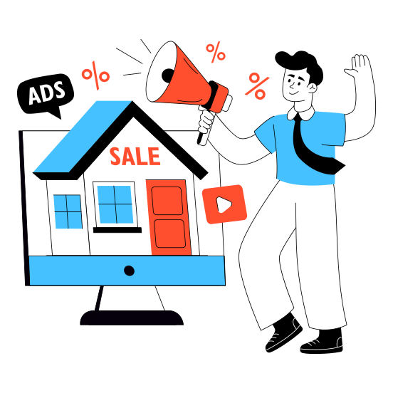 Property Promotion, Property Ad, Property Advertisement, Property Campaign, Real Estate Promotion, illustration