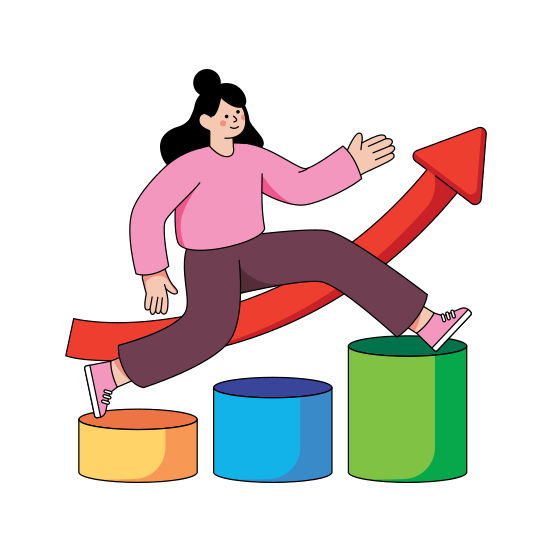 Business Growth, Business Chart, Data Analytics, Infographic, Statistics , illustration