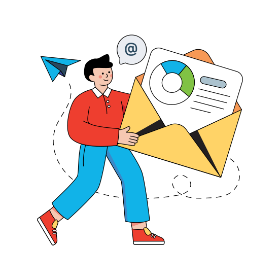Business Mail, Business Correspondence, Email, Business Letter, Data Mail , illustration