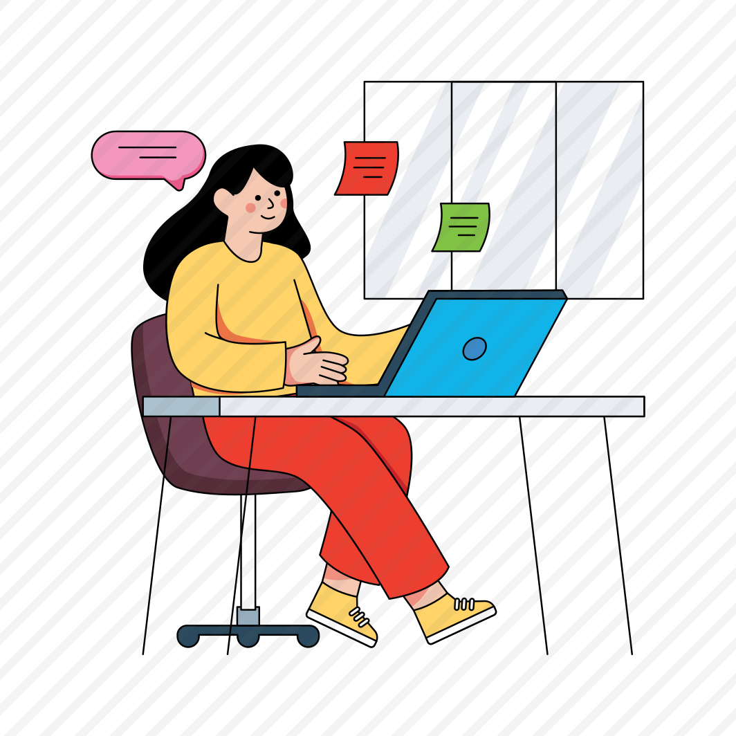 Remote Working, Online Worker, Freelancer, Laptop User, Businesswoman , preview