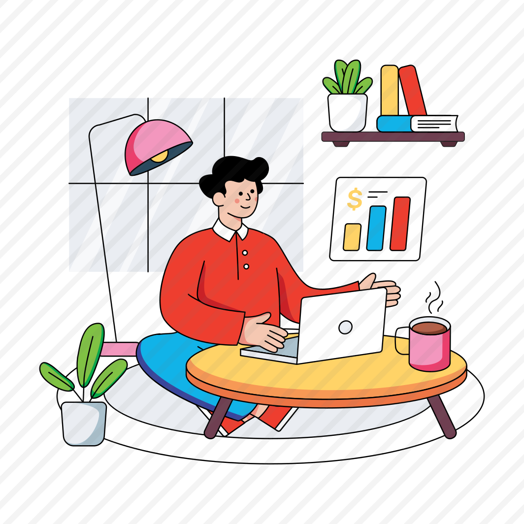 Home Workplace, Workspace, Working At Home, Freelancer, Laptop User , preview