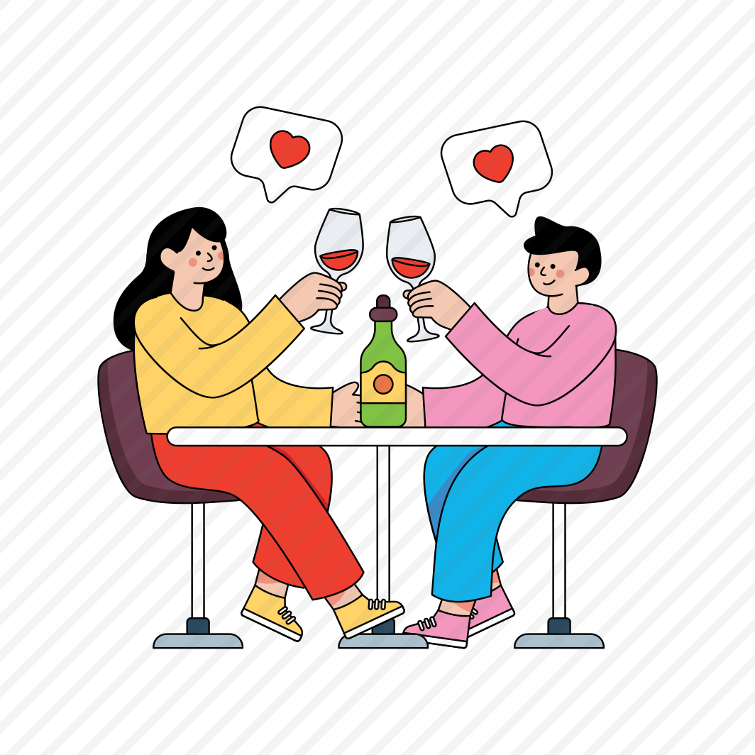 Couple Celebration, Lover, Twosome, Partners, Dating Dinner , preview