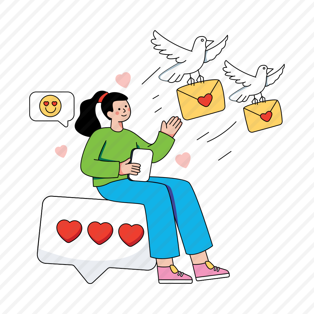 Romantic Mail, Romantic Email, Romantic Correspondence, Sending Love Letter, Romantic Inbox , preview