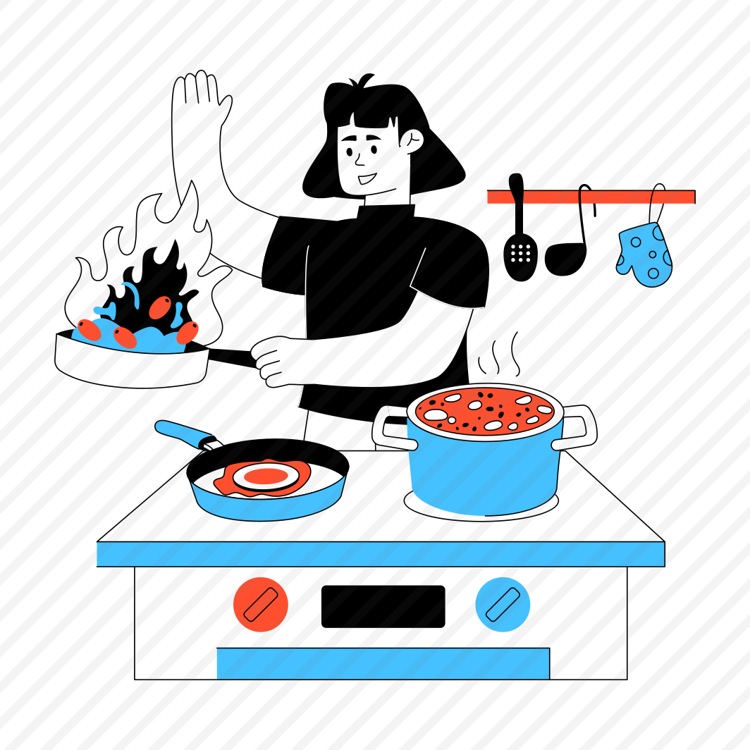 Cooking Food, Cooking Meal, Home Chore, Preparing Food, Preparing Meal,icons preview