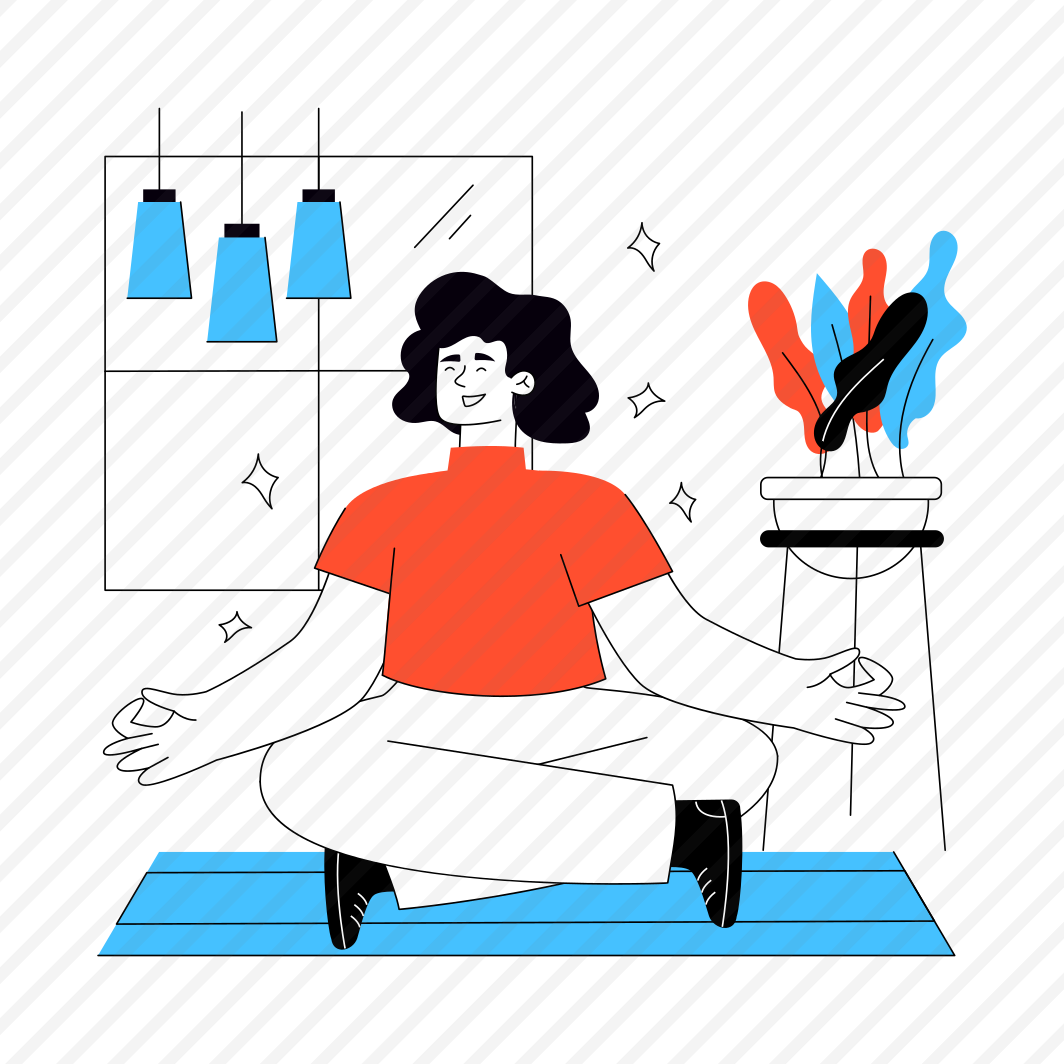 Doing Yoga, Meditation, Mental Relaxation, Fitness, Workout, preview
