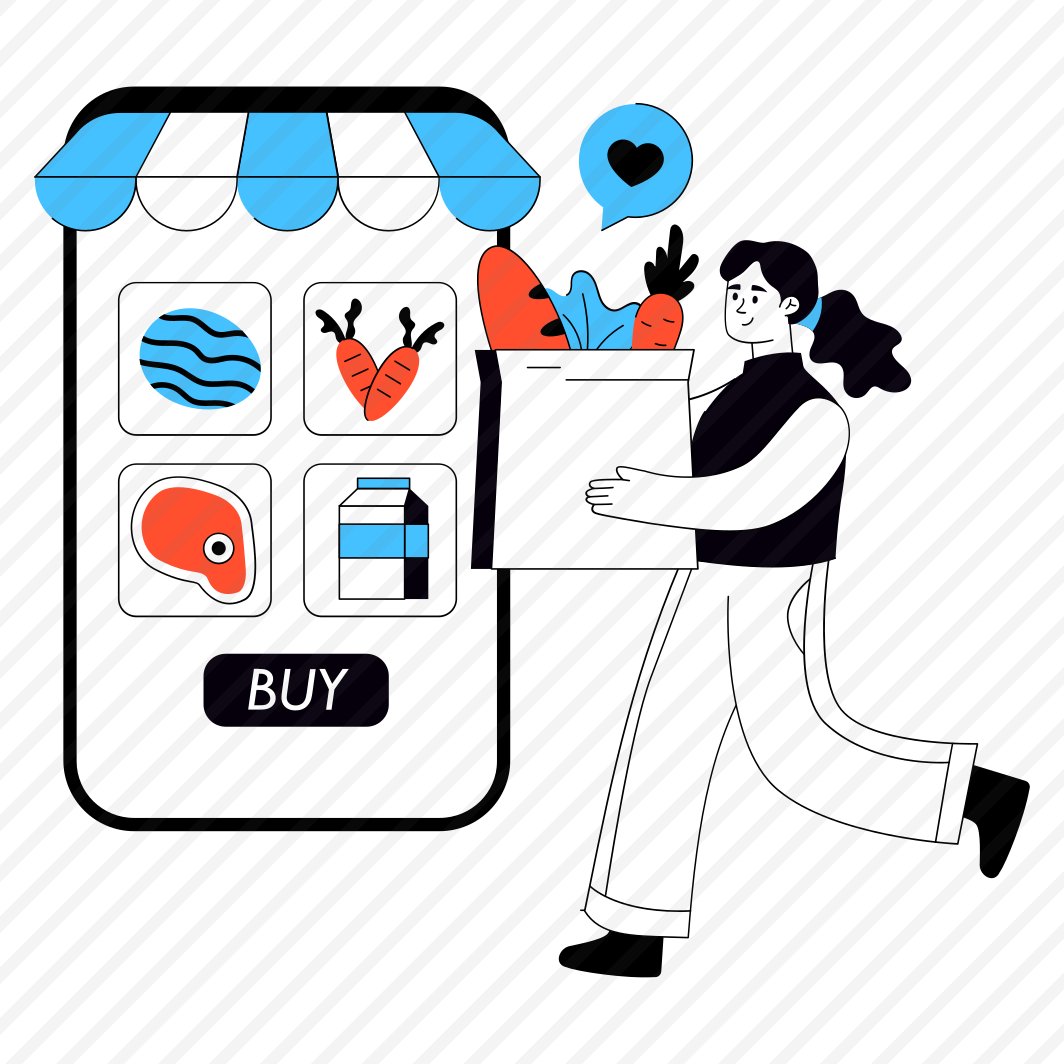 Grocery App, Grocery Shopping, Buy Grocery Online, Mobile Shop, Mobile Store, preview