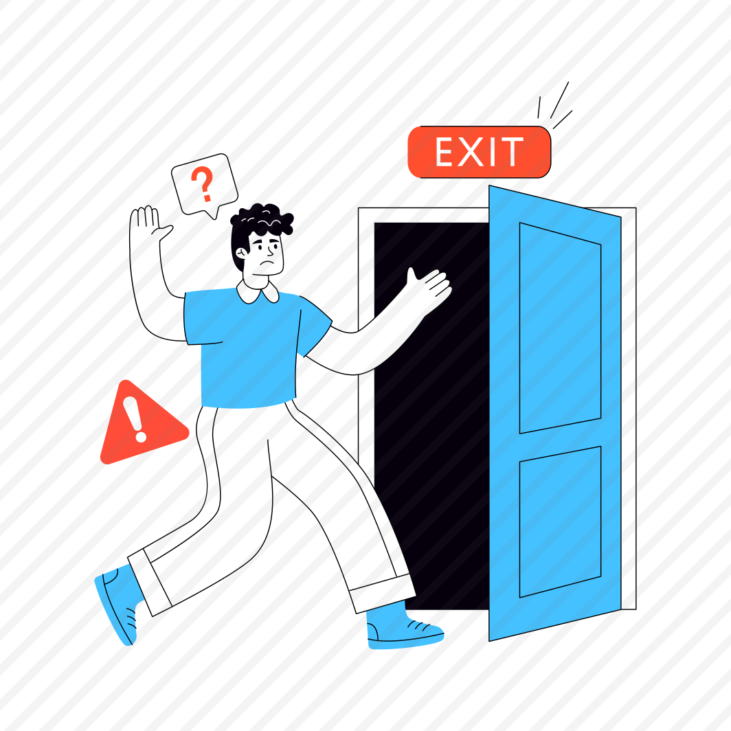 Alarming Situation, Emergency Exit, Evacuation, Emergency Door, Evacuation Plan, preview