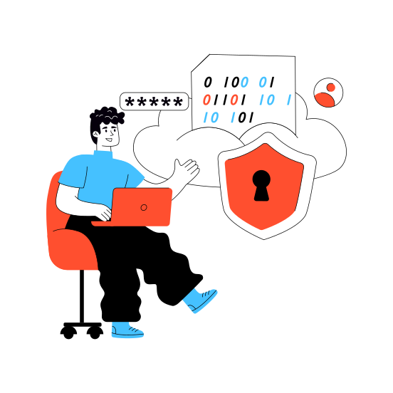 Cloud Security, Cloud Protection, Secure Cloud, Cloud Safety, Cloud Access illustration