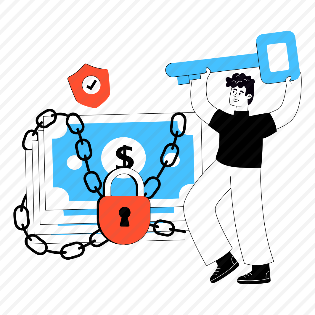 Financial Security, Financial Protection, Secure Money, Financial Assurance, Locked Money preview