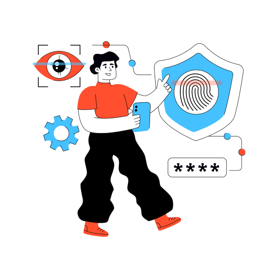 Fingerprint Security, Fingerprint Protection, Fingerprint Lock, Secure Fingerprint, Fingerprint Safety, illustration