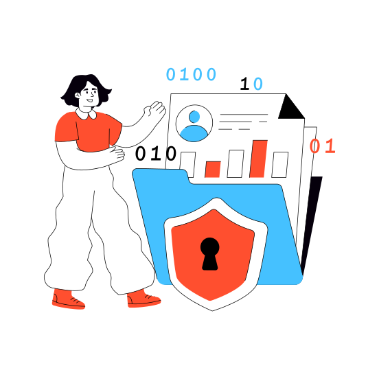 Folder Security, Folder Protection, Secure Folder, Secure Document, Secure Doc illustration