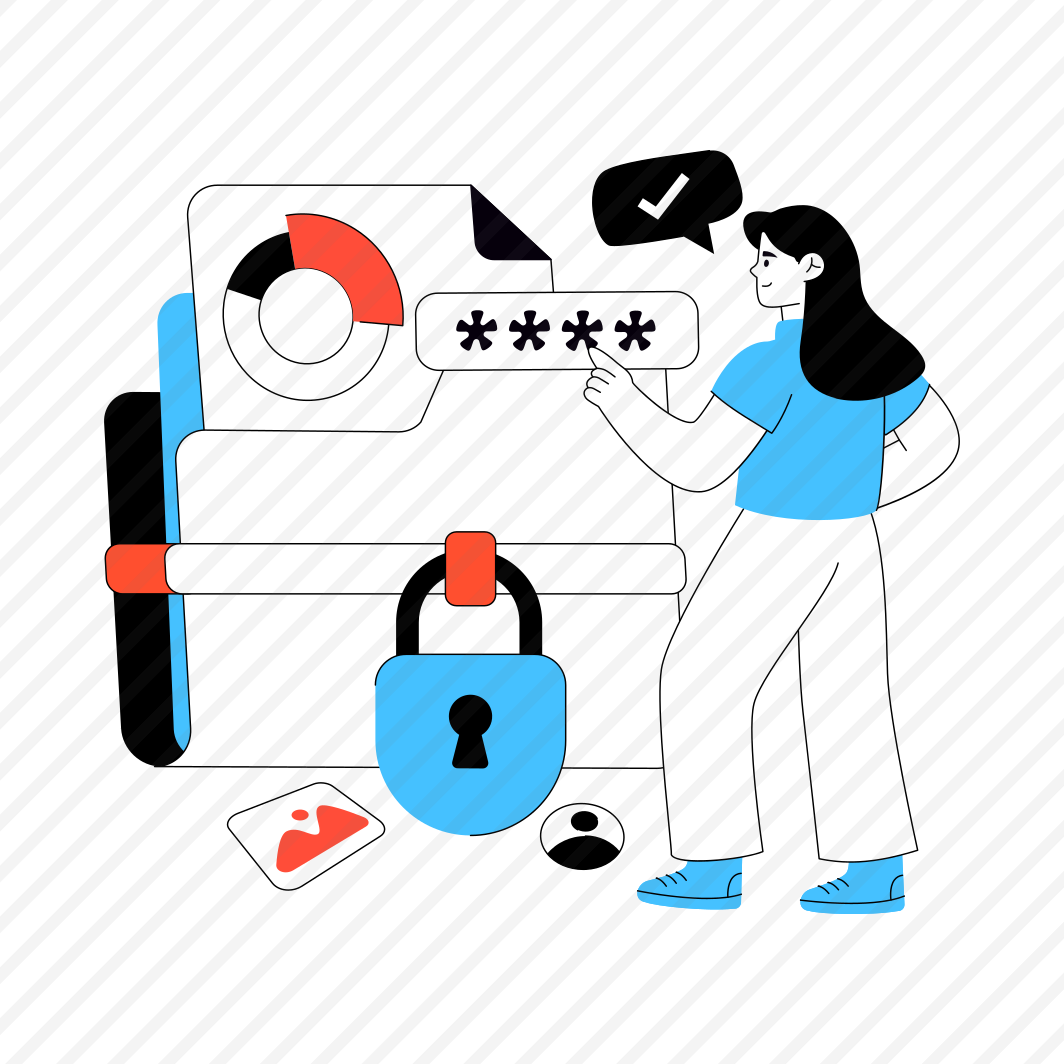 Locked Data, Data Security, Data Protection, Data Safety, Encrypted Data, preview