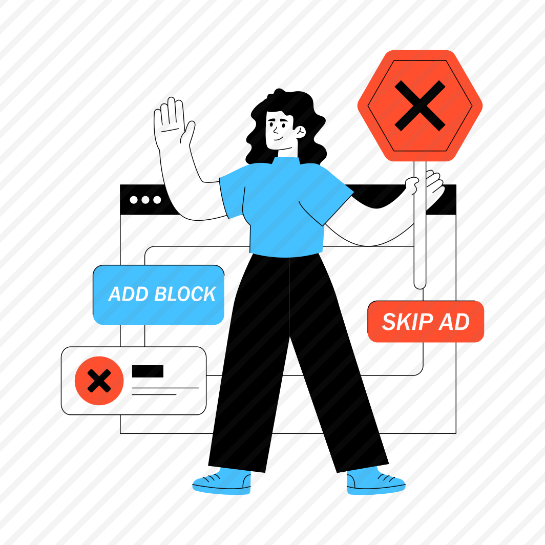 Skip Ad, Block Ad, No Ad, Wrong Ad, Block Advertising preview