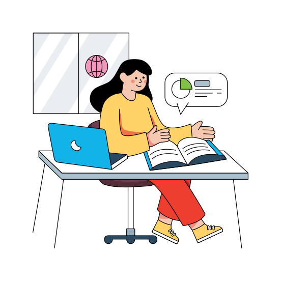 Distance Education, Online Education, Online Learning, E Learning, Digital Education, illustration