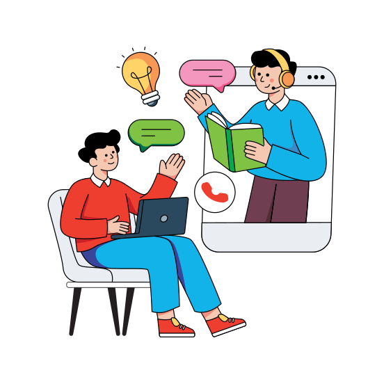 Online Consultation, Online Communication, Online Conversation, Online Discussion, Online Negotiation , illustration