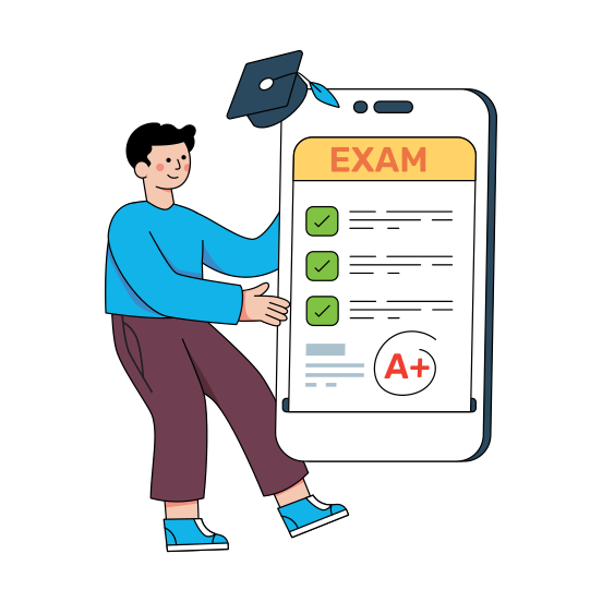 Online Exam Result, Result Sheet, Exam Result, Grade Sheet, Marksheet, illustration