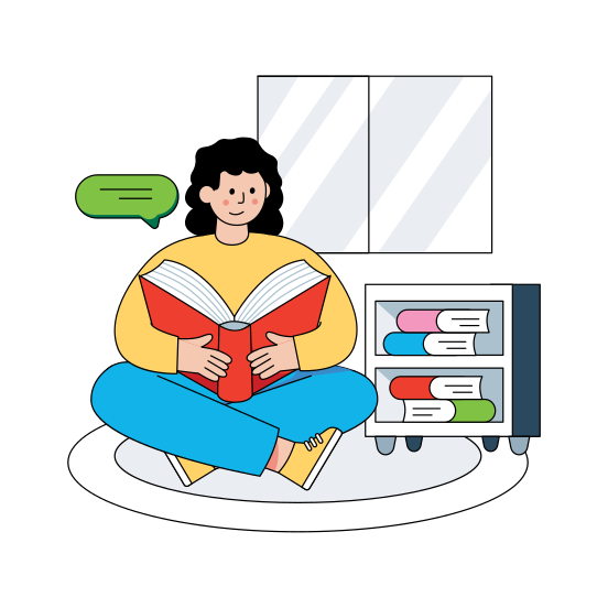 Read A Book, Student, Pupil, Learner, Study, illustration