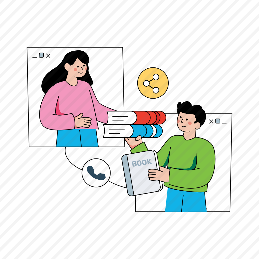 Sharing Books, Sharing Information, Sharing Knowledge, Books Exchange, Booklets , preview