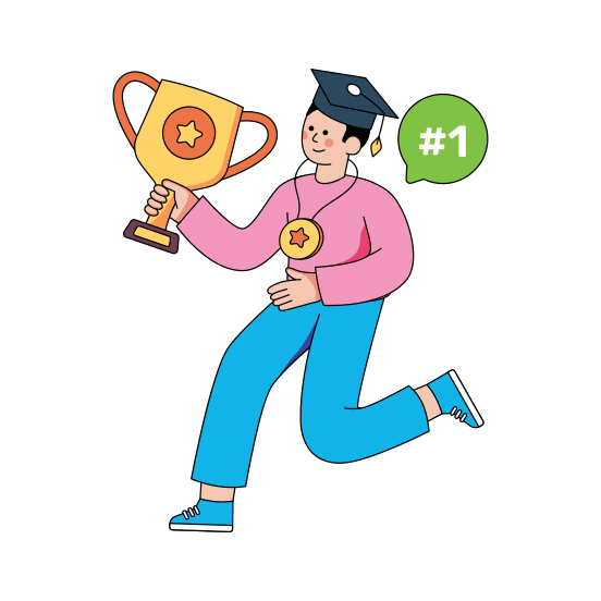 Trophy, Achievement, Ranker Student, Award, Reward , illustration