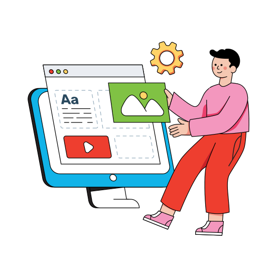 Content Management, Content Development, Content Configuration, Content Config, Content Setting , illustration