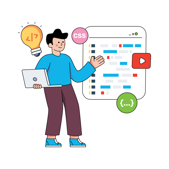 Creative Programming, Software Development, Creative Coding, Web Development, Software Management , illustration