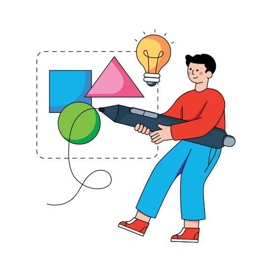 Geometric Figures, Geometric Shapes, Math Shapes, Design Project, Math Design , illustration