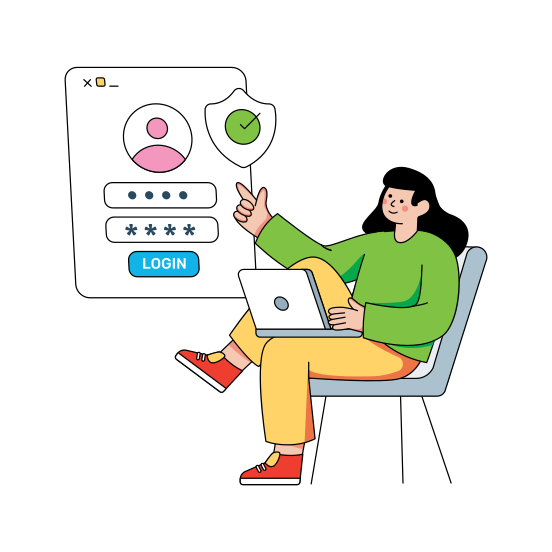 Secure Login, Login Password, Profile Login, Account Login, Login Passcode , illustration