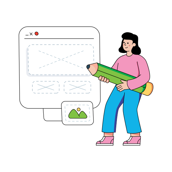 Web Design, Website Design, Web Mockup, Web Wireframe ,web Layout, illustration