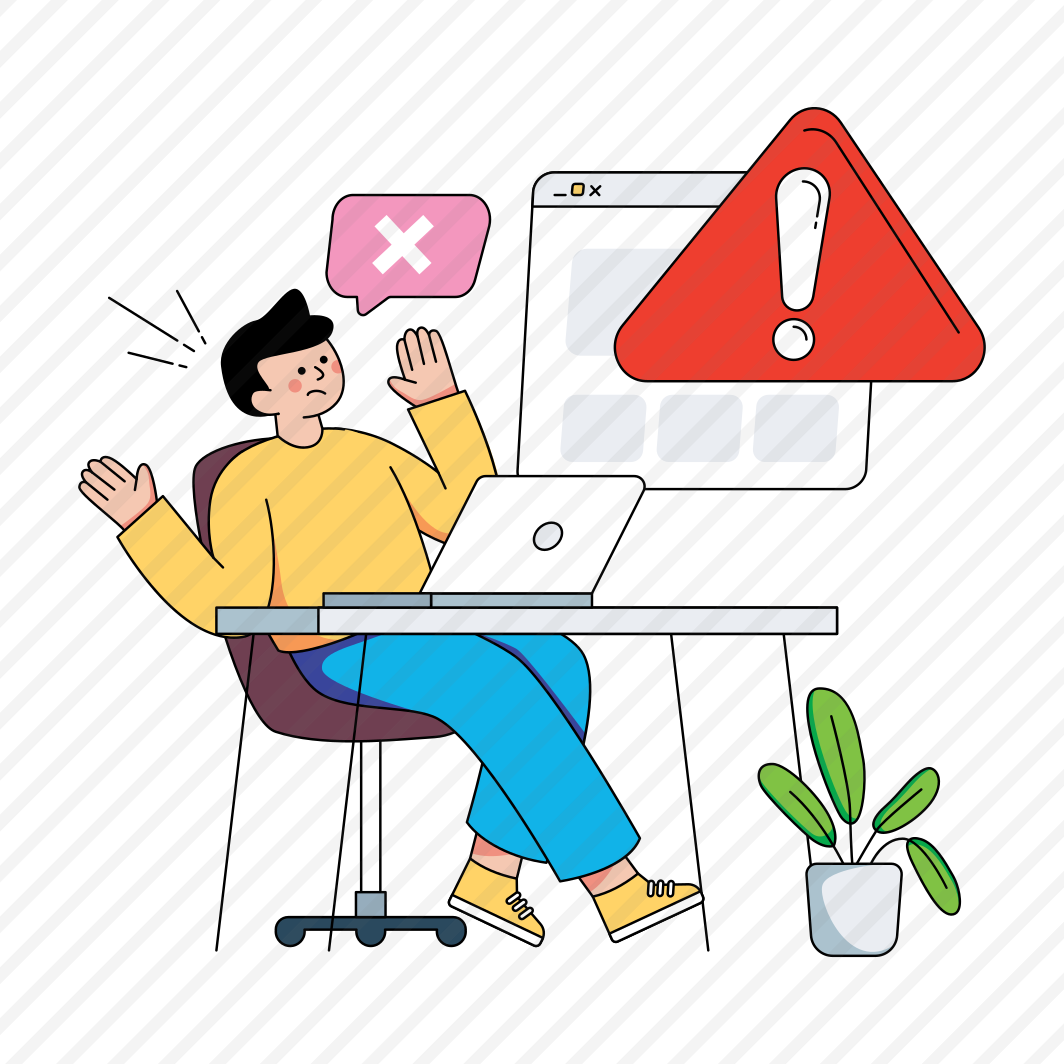Web Error, Web Alert, Web Warning, Web Caution, Website Error , preview