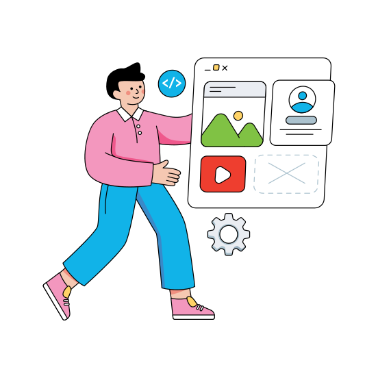 Web Landscape, Web Gallery, Website Ui, Online Photo, Online Photograph, illustration