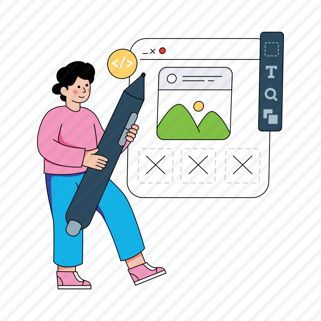 Web Landscape, Web Gallery, Website Ui, Online Photo, Ui Design Element , preview