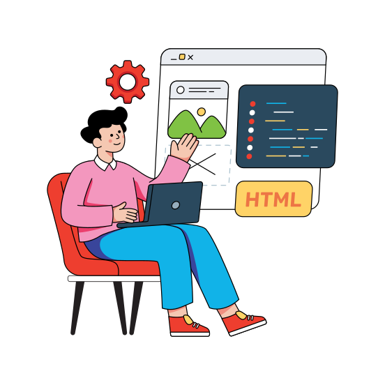 Web Programming, Software Development, Html Coding, Web Development, Software Management , illustration