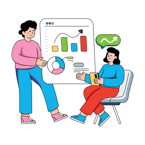 Business Presentation, Statistics, Graphical Representation, Data Analytics, Infographic, illustration