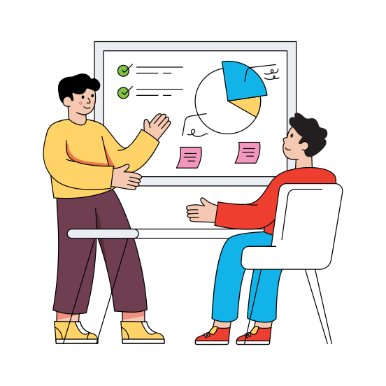Project Presentation, Graphical Representation, Data Analytics, Infographic, Statistics, illustration