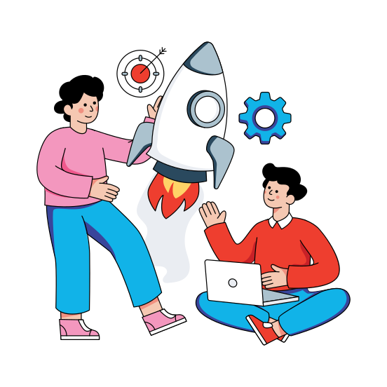 Startup Management, Startup Development, Startup Setting, Startup Configuration, Launch Management , illustration