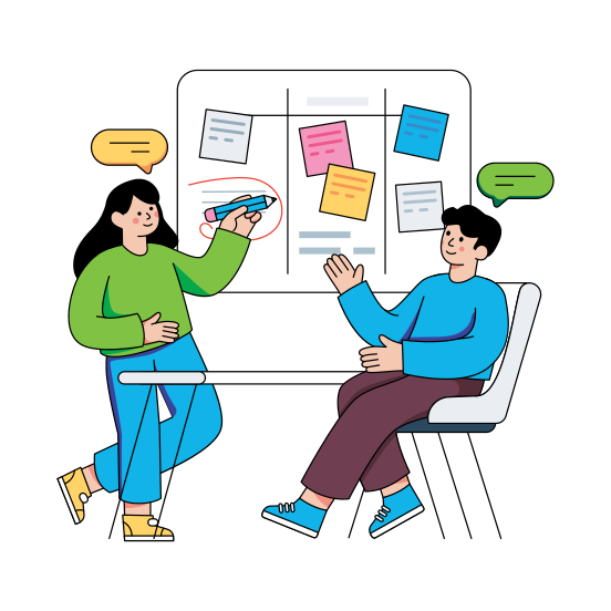 Task Board, Task Plan, Scrum Board,agenda Board , Work Board, illustration