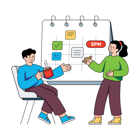 Task Board, Task Plan, Scrum Board, Work Board, Team Planning , illustration