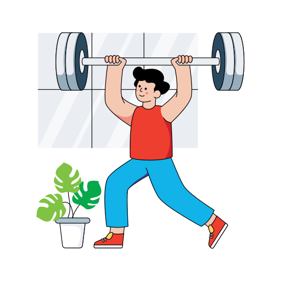 Barbell, Gym Tool, Weightlifting, Halters, Dumbbells, illustration